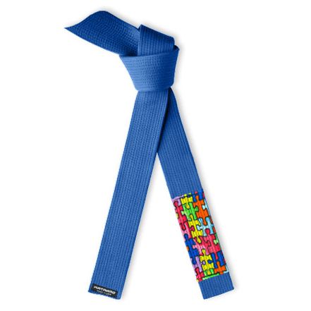 Embroidered Autism Awareness Deluxe Jujitsu Belt