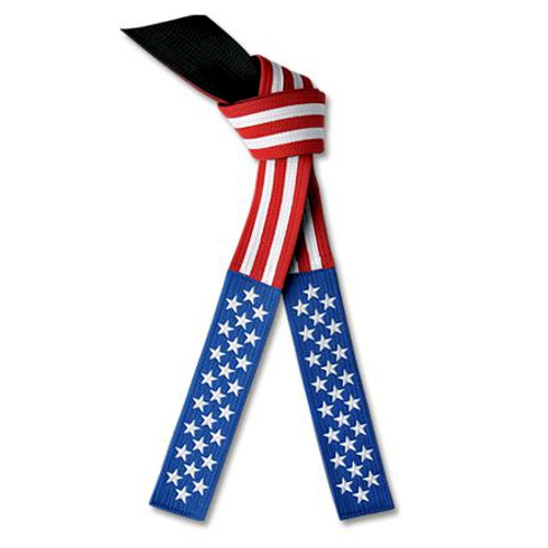 Embroidered Deluxe American Flag Belt