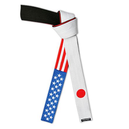 Embroidered Deluxe American Japanese Flag Belt