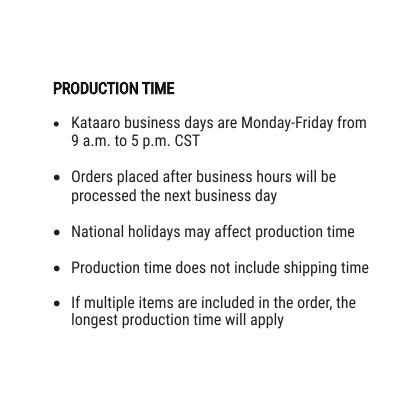 Production Time Information