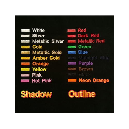 Embroidery Thread Colors