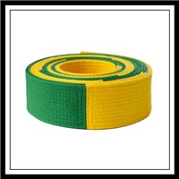 BJJ Tournament Green Yellow Panel Belt Kataaro