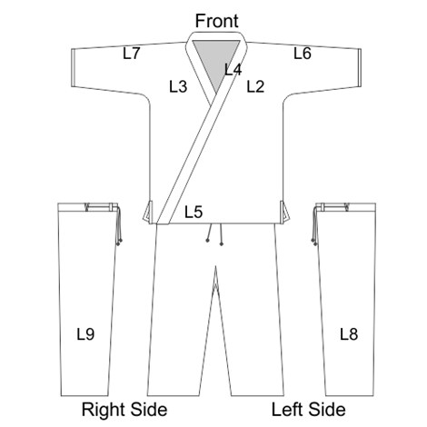 Embroidered Karate Uniform - Heavy Weight White