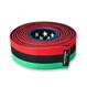 Embroidered American Pan African Flag Martial Arts Belt Rolled
