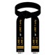 Embroidered Martial Arts Deluxe Black Belt with Transition illustration