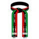 Embroidered Pan African Flag Martial Arts Belt