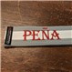 Embroidered Gray Belt with White Stripe PENA