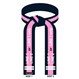 Embroidered Breast Cancer Midnight Blue Belt with Pink Stripe
