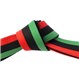 Pan African Flag Martial Arts Belt Tied