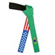 USA American Brazil Flag Martial Arts Belt