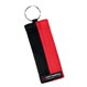 Martial Arts Poom Belt Black Red Key Chain