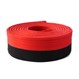 Deluxe Martial Arts Poom Belt Black Red Rolled
