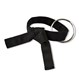 Rank Belt Key Chain Tied - Black