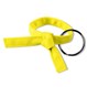 Rank Belt Key Chain Tied - Yellow