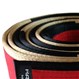 Deluxe Martial Arts Master Belt Red Black Gold Panel Border Detail