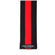 Deluxe Martial Arts Black Belt with Red Stripe End Detail