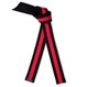 Deluxe Martial Arts Black Belt with Red Stripe