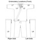Embroidered Middle Weight Karate Uniform White