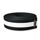 Deluxe Martial Arts Black Belt with White Stripe Rolled
