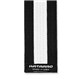Deluxe Martial Arts Black Belt with White Stripe Tied