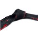 Martial Arts Deluxe Black Belt with Transition to Red Worn Tied