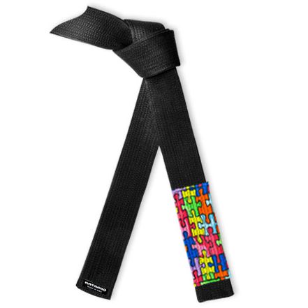 Deluxe Jujitsu Black Belt Autism Awareness