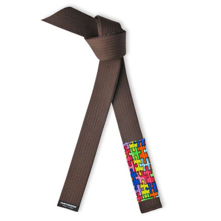 Autism Awareness Jujitsu BJJ Brown Belt Puzzle