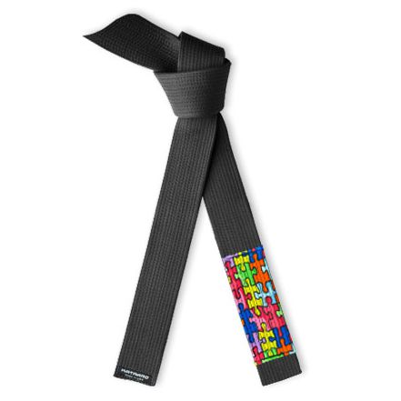 Autism Awareness Jujitsu BJJ Black Belt Puzzle Sleeve