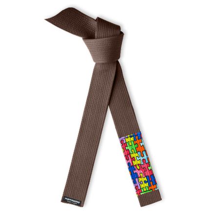 Autism Awareness Jujitsu BJJ Brown Belt Puzzle Sleeve