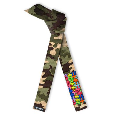Autism Awareness Jujitsu BJJ Camouflage Belt Puzzle Sleeve