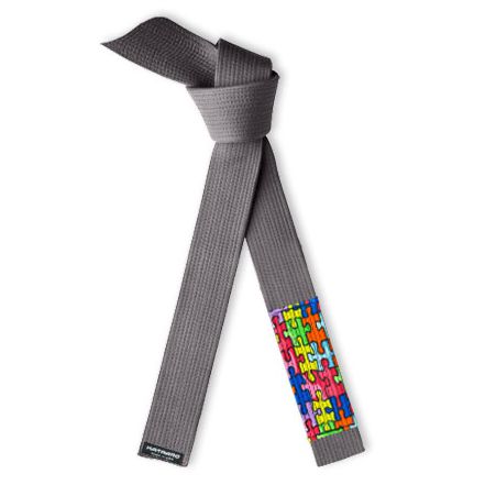 Autism Awareness Jujitsu BJJ Gray Belt Puzzle Sleeve