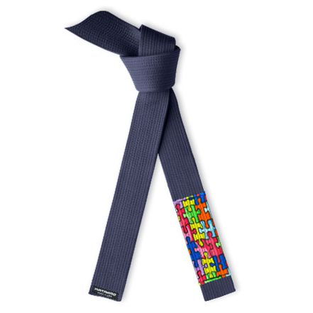 Autism Awareness Jujitsu BJJ Midnight Blue Belt Puzzle Sleeve