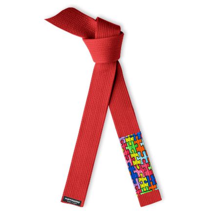 Autism Awareness Jujitsu BJJ Red Belt Puzzle Sleeve
