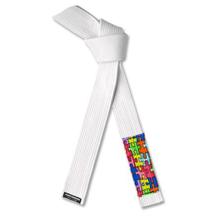Autism Awareness Jujitsu BJJ White Belt Puzzle Sleeve
