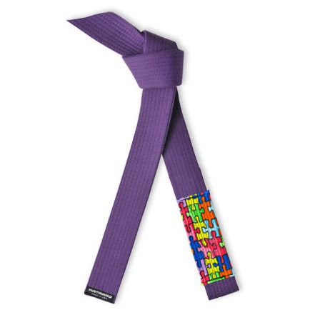 Autism Awareness Jujitsu BJJ Purple Belt Puzzle