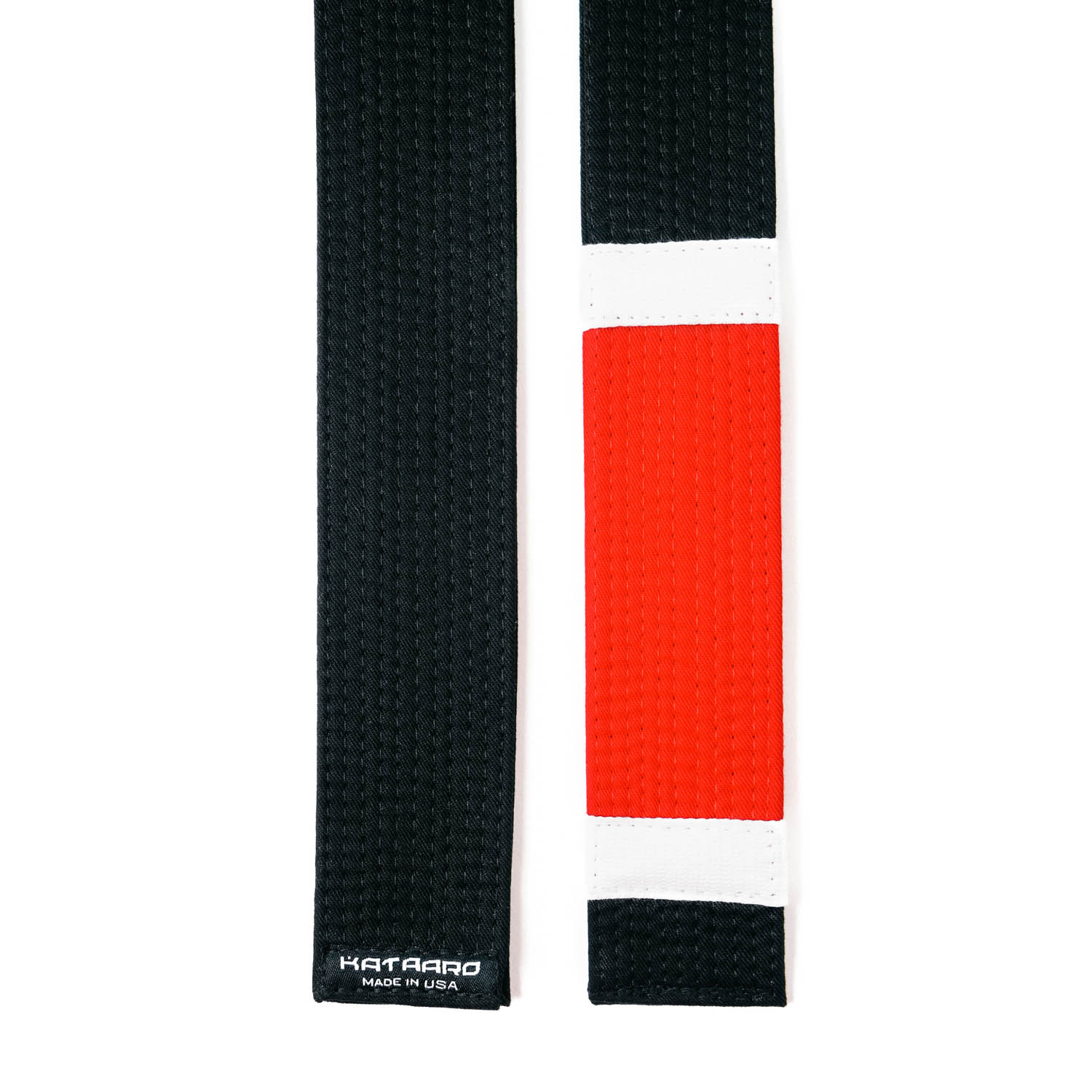Deluxe IBJJF Jujitsu Instructor Black Rank Belt Ends