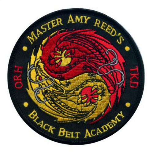 Amy Reed's Black Belt Academy Embroidered Martial Arts Patch