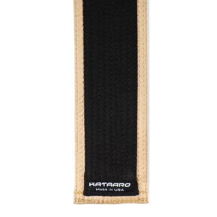 Deluxe Martial Arts Black Belt Gold Border End