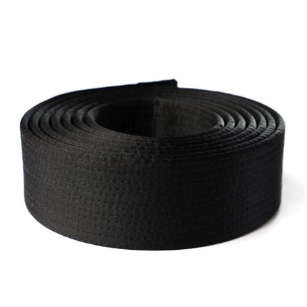 Lean Six Sigma Martial Arts Satin Black Belt Rolled