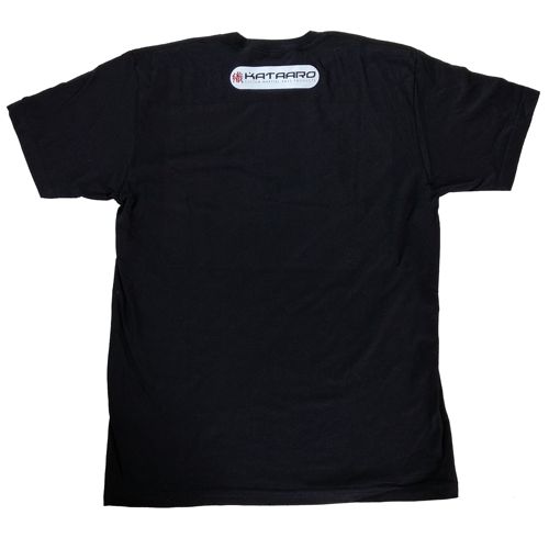 Kataaro Logo on Back of Shadow Seal Kataaro Black Tee Shirt