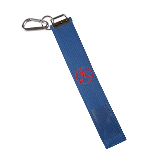 Karate Belt Luggage Tag Back - Blue