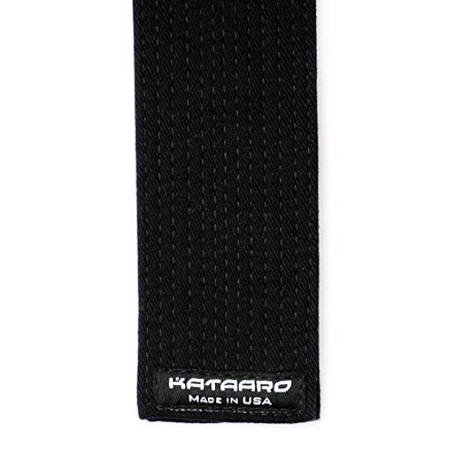 Brushed Cotton Martial Arts Black Belt Label End