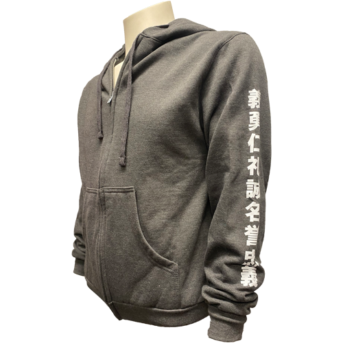 Kataaro Martial Arts Bushido Neon Warrior Hoodie - side sleeve