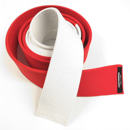 Deluxe Red and White Specialty Belt (Clearance Item)