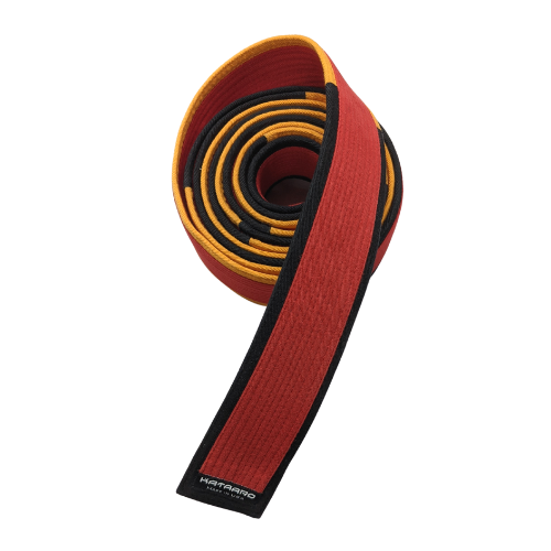 [Prototype] Deluxe Red Belt Black and Yellow-Gold Panel Border (Clearance Item)
