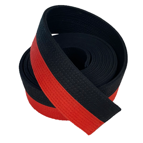 Deluxe Red and Black Renshi Belt (Clearance Item)