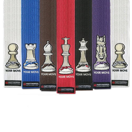 Chess Piece Jujitsu Rank Belt