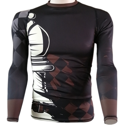 Chess Bishop BJJ Rash Guard - brown belt