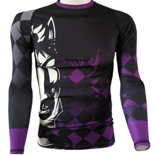 Chess Knight BJJ Rash Guard - purple belt