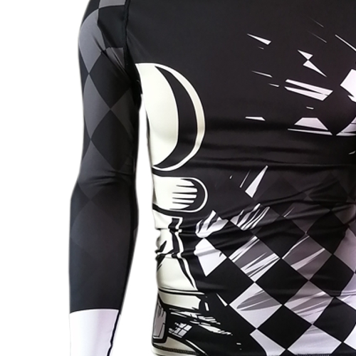 Chess Pawn BJJ Rash Guard photo close up